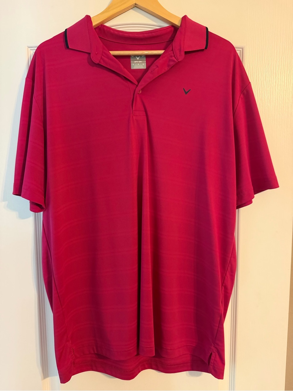 Men's callaway fushia Polo Shirt with Contrast Trim